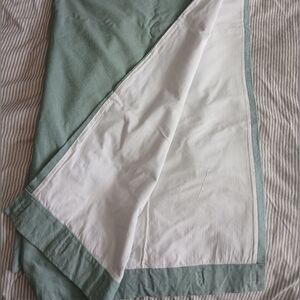 Pottery Barn Sage and Curtains (2 Panels) 50x84